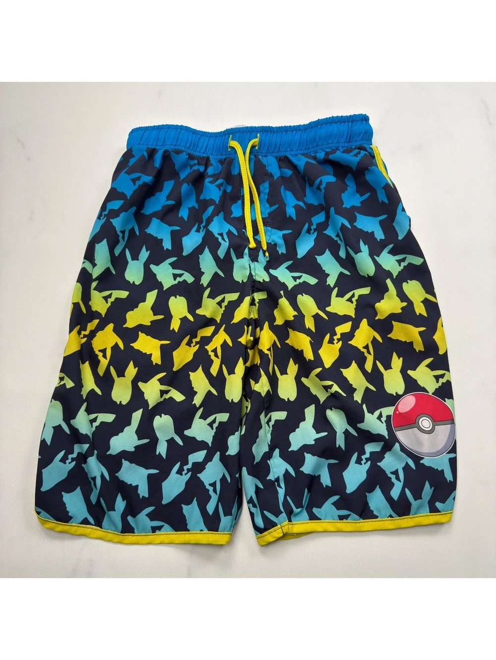 Pokémon Swim Shorts Gradient Pikachu Pattern - Boys 14/16